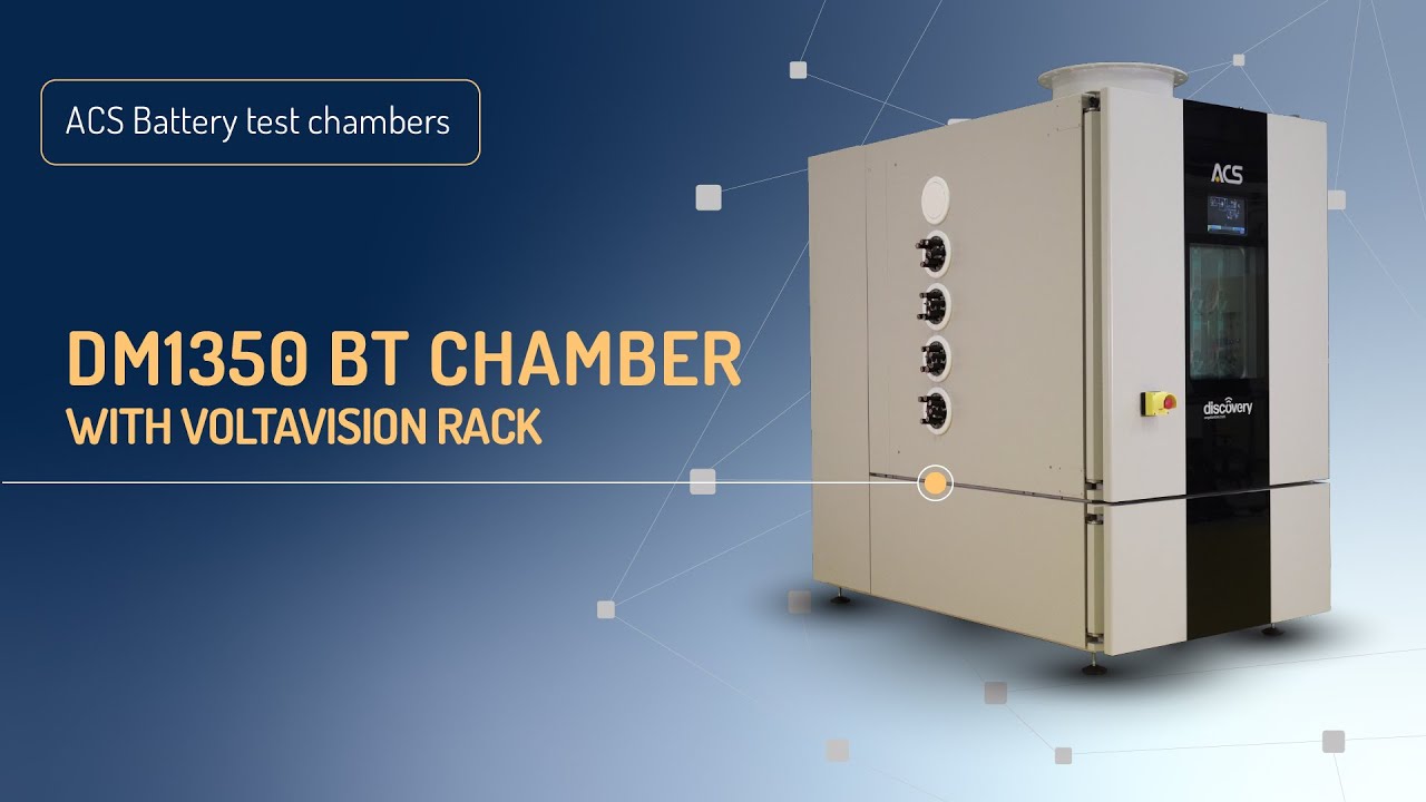 ACS Battery test chambers DM1350 BT with Voltavision rack