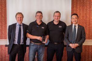 John Goodfellow -Executive Officer IMV Europe, Andy Leadbeater - Director THP Systems, Simon Calvert-Jones - UK Sales Manager THP Systems, Shoji Kakihara - General Manager Overseas Division IMV.